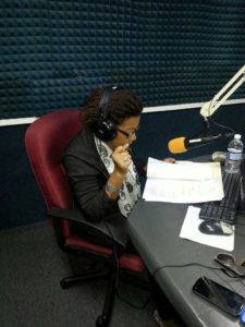 Professor Verene Shepherd Hosting her weekly Radio Programme