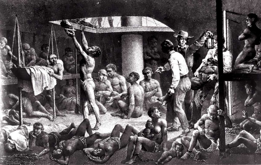 Enslaved Africans On a Voyage through the Middle Passage