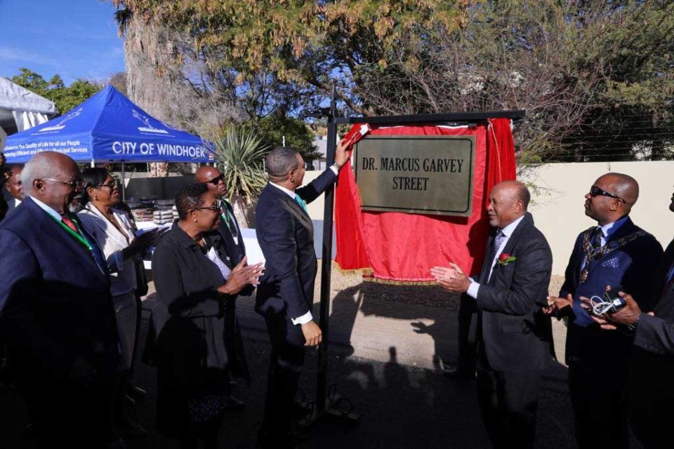 Unveiling of Road named after Marcus Garvey