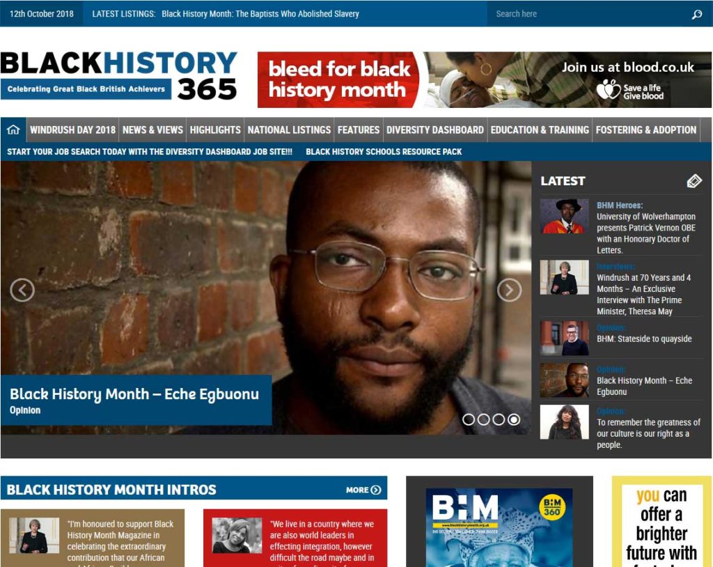 Black History Month Website