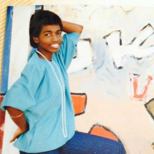 Marcia 1986, while teaching At The School of Hope for the mentally challenged 
