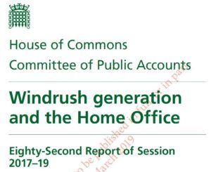 House of Commons Committee of Public Accounts WINDRUSH GENERATION AND THE HOME OFFICE