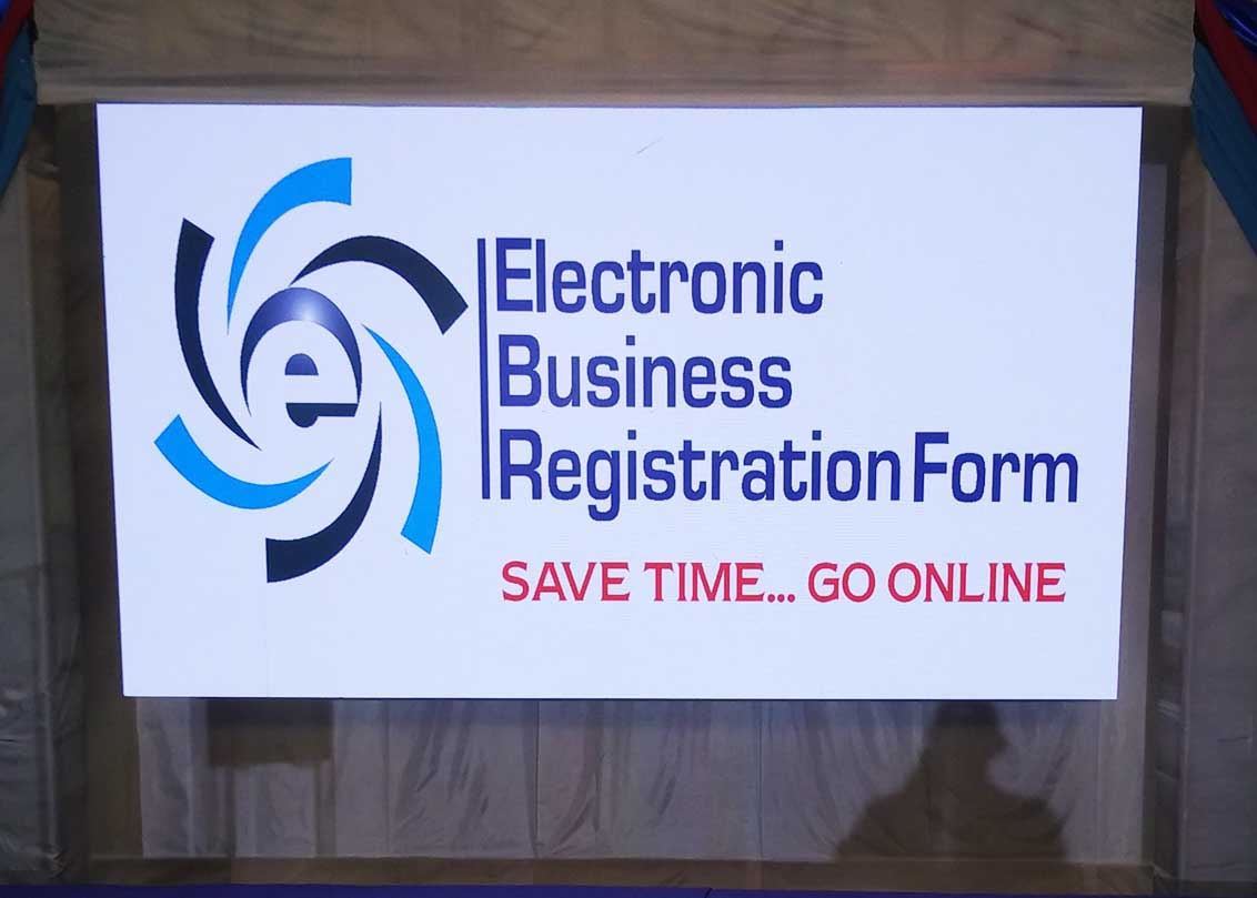 ELECTRONIC BUSINESS REGISTRATION FORM (eBRF)