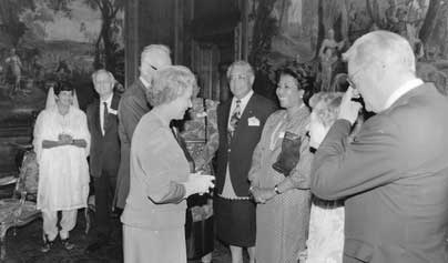 Patsy Robertson with Queen Elizabeth